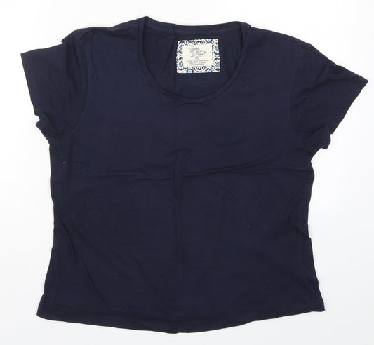 Primark Womens Blue Solid  Top Pyjama Top Size 10