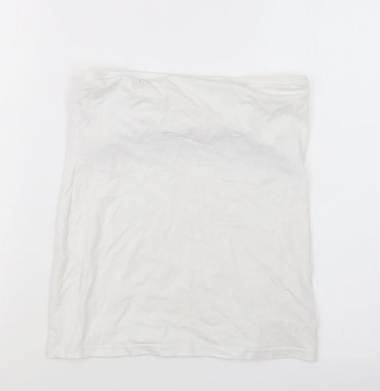 New Look Womens White   Basic T-Shirt Size M