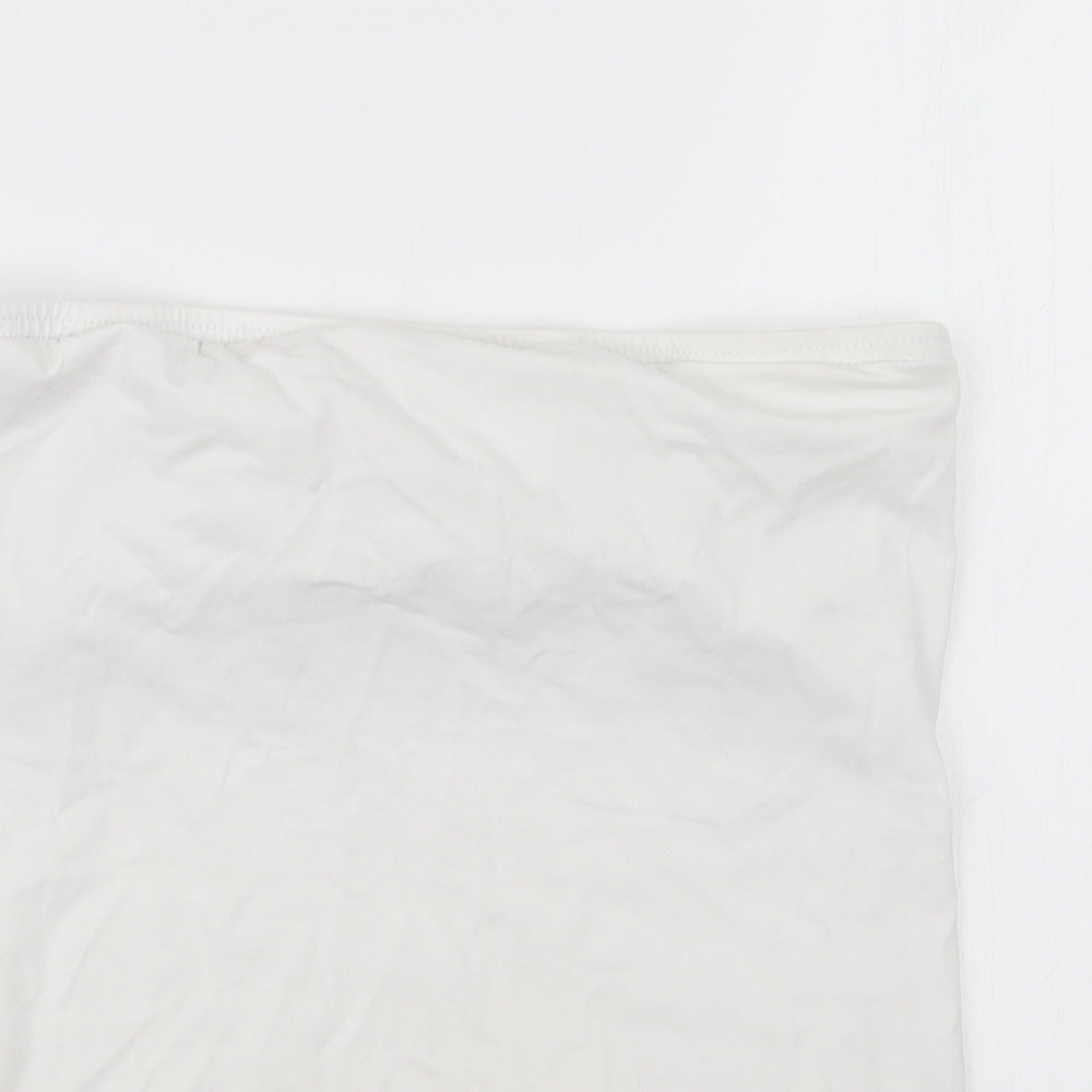 New Look Womens White   Basic T-Shirt Size M
