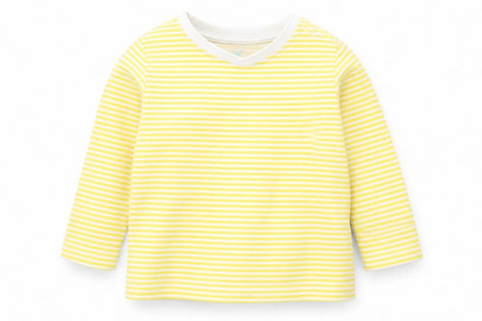 Lupilu Baby Yellow Striped  Basic T-Shirt Size 6-9 Months