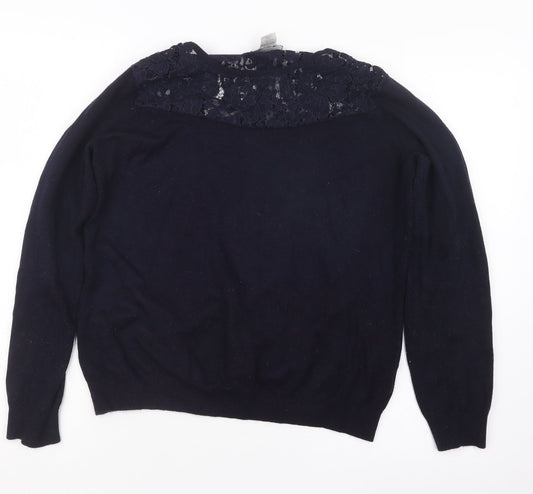 La Redoute Womens Blue  Knit Pullover Jumper Size 18