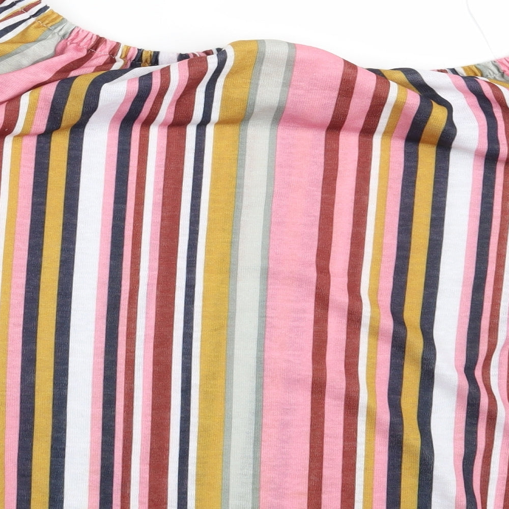george & martha Womens Multicoloured Striped  Basic Blouse Size 22