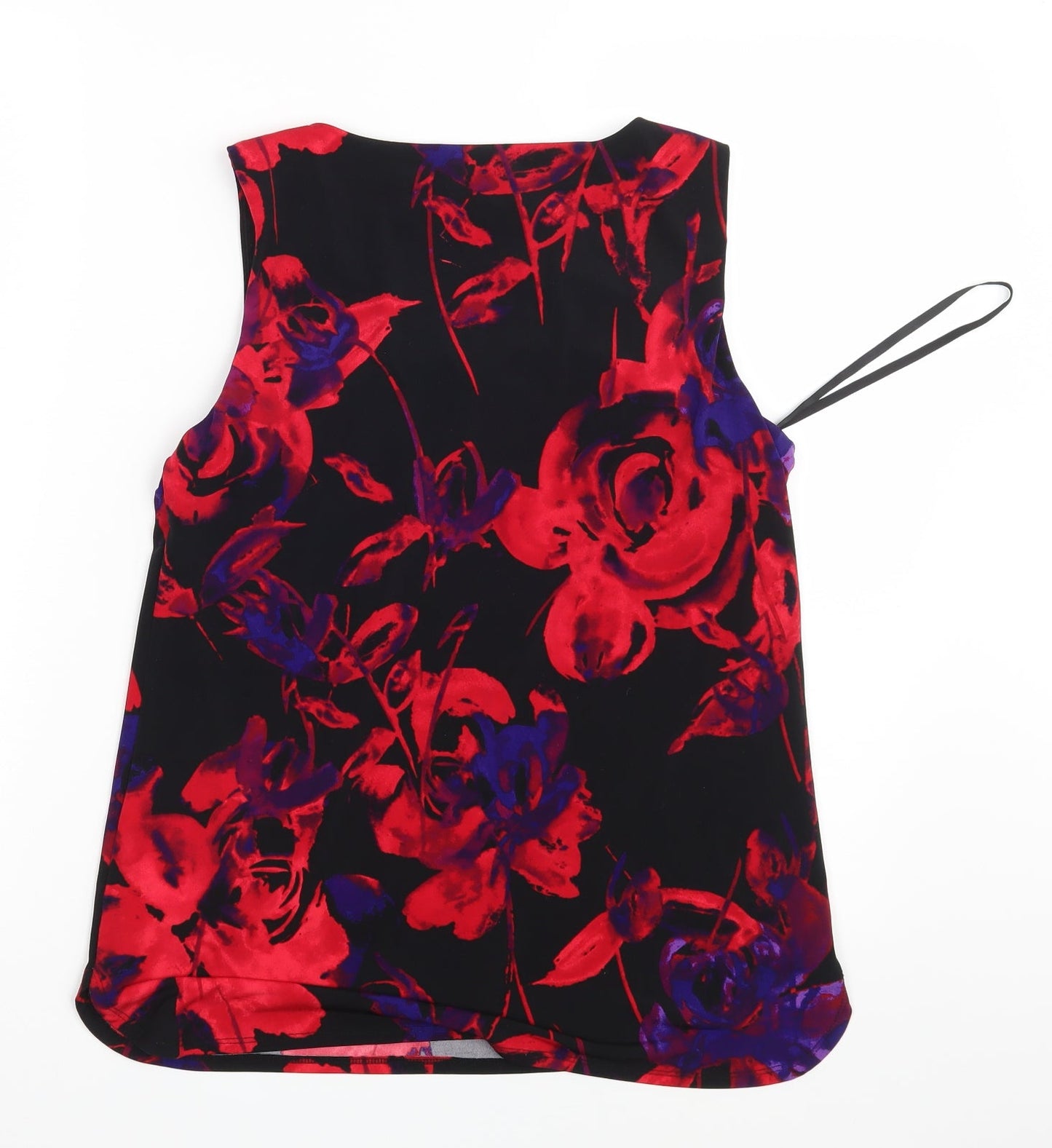 Episode Womens Black Floral  Basic Blouse Size S