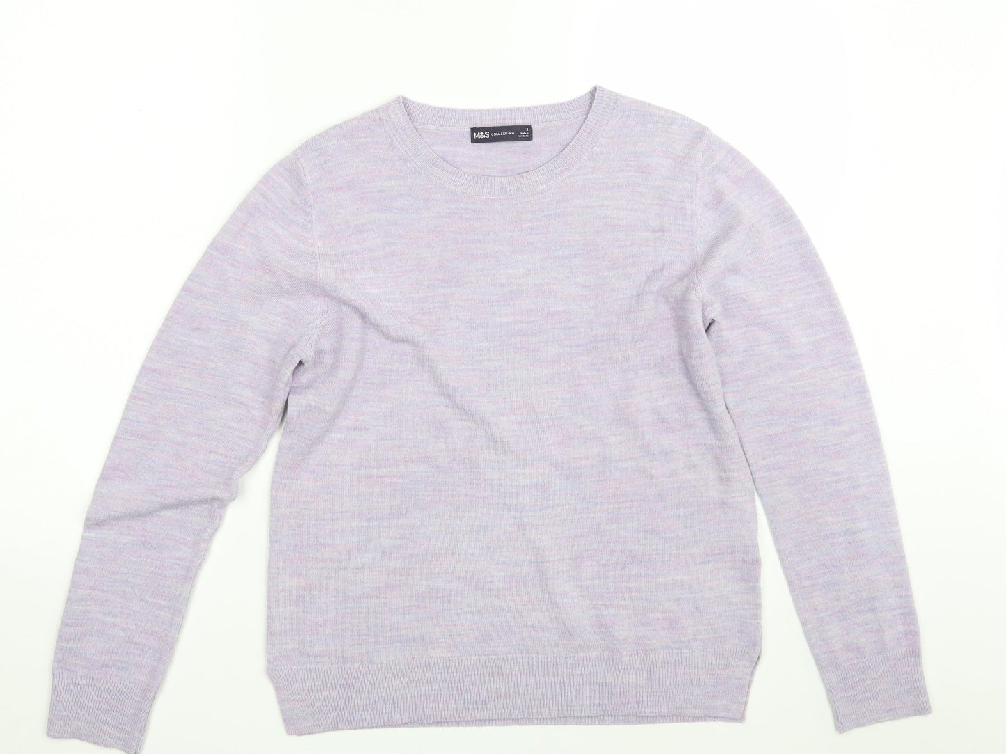 M&S Womens Purple   Pullover Jumper Size 12