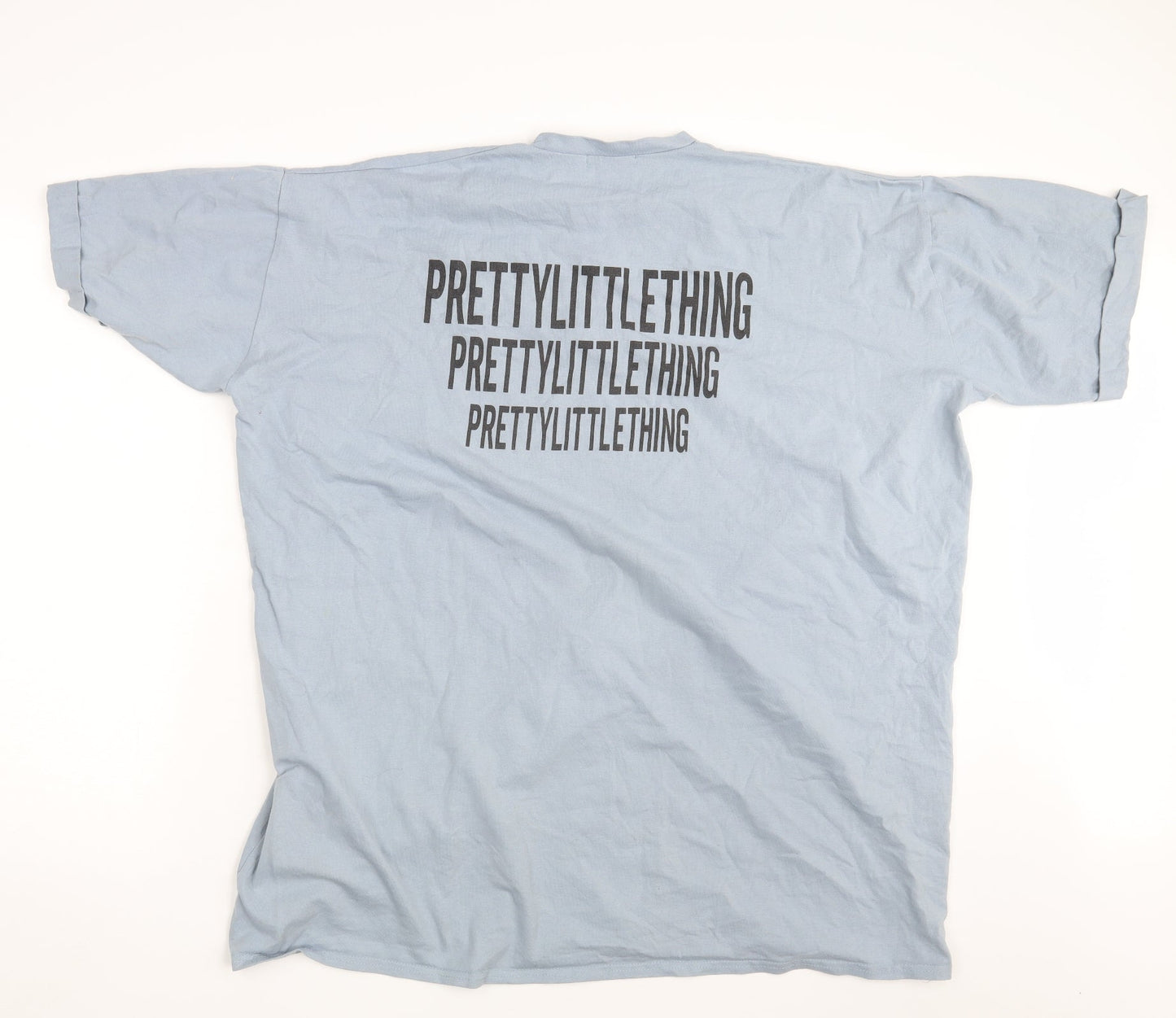 PRETTYLITTLETHING Womens Blue   Basic T-Shirt Size 10