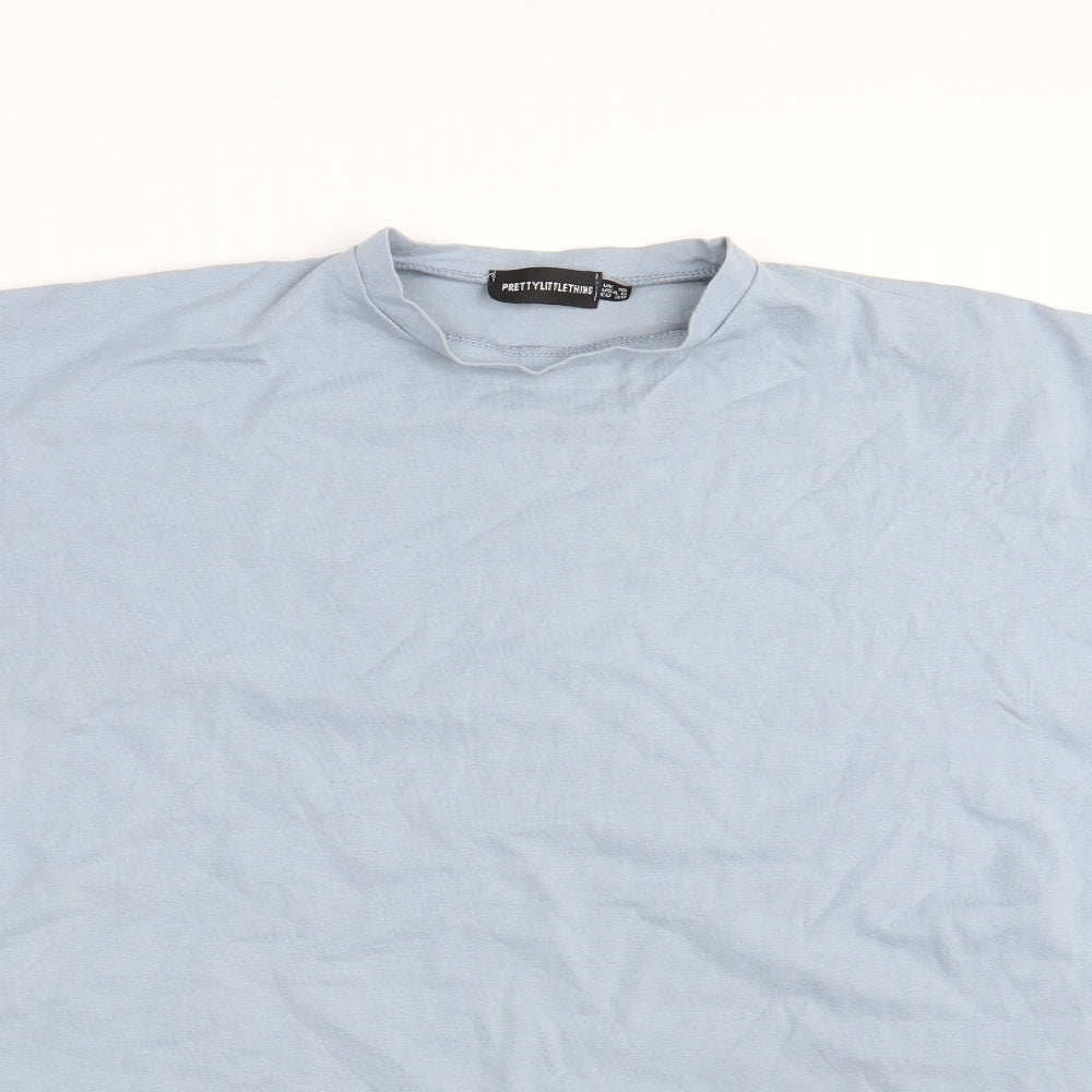 PRETTYLITTLETHING Womens Blue   Basic T-Shirt Size 10