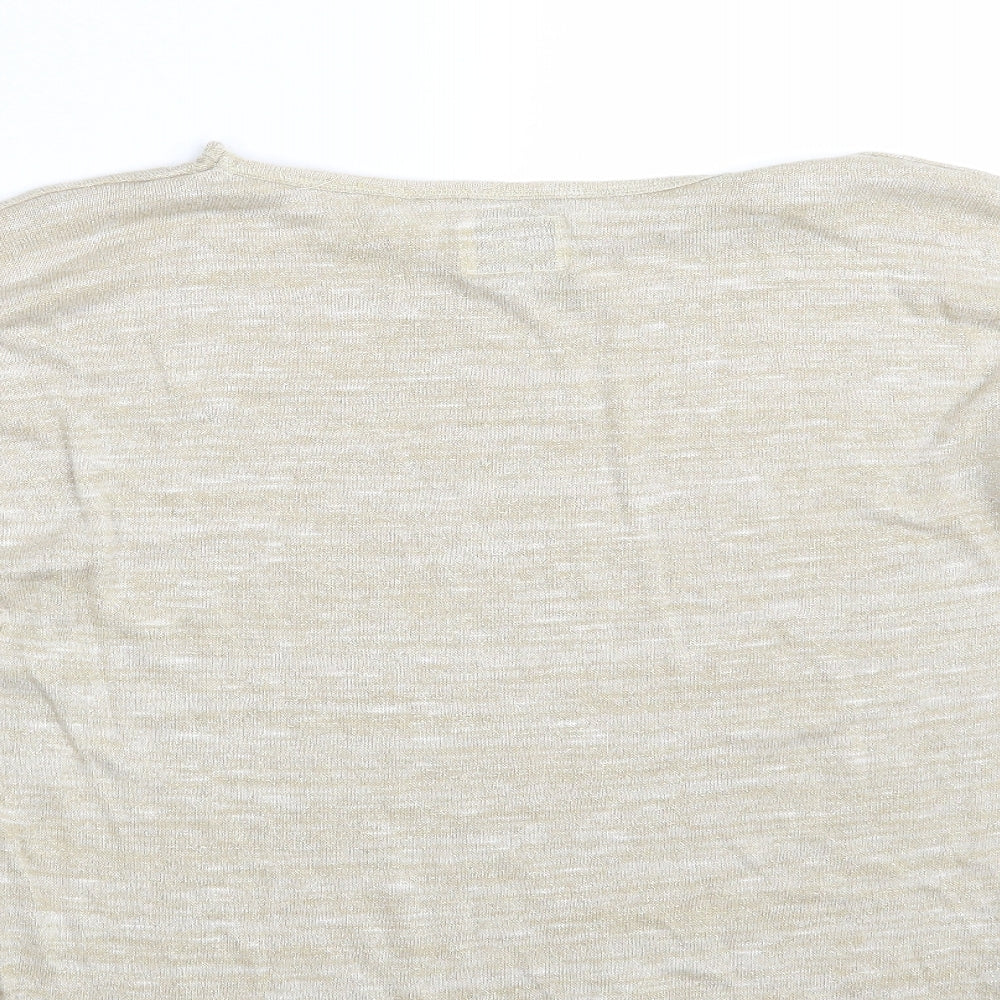 NEXT Womens Gold   Pullover Sweatshirt Size 10