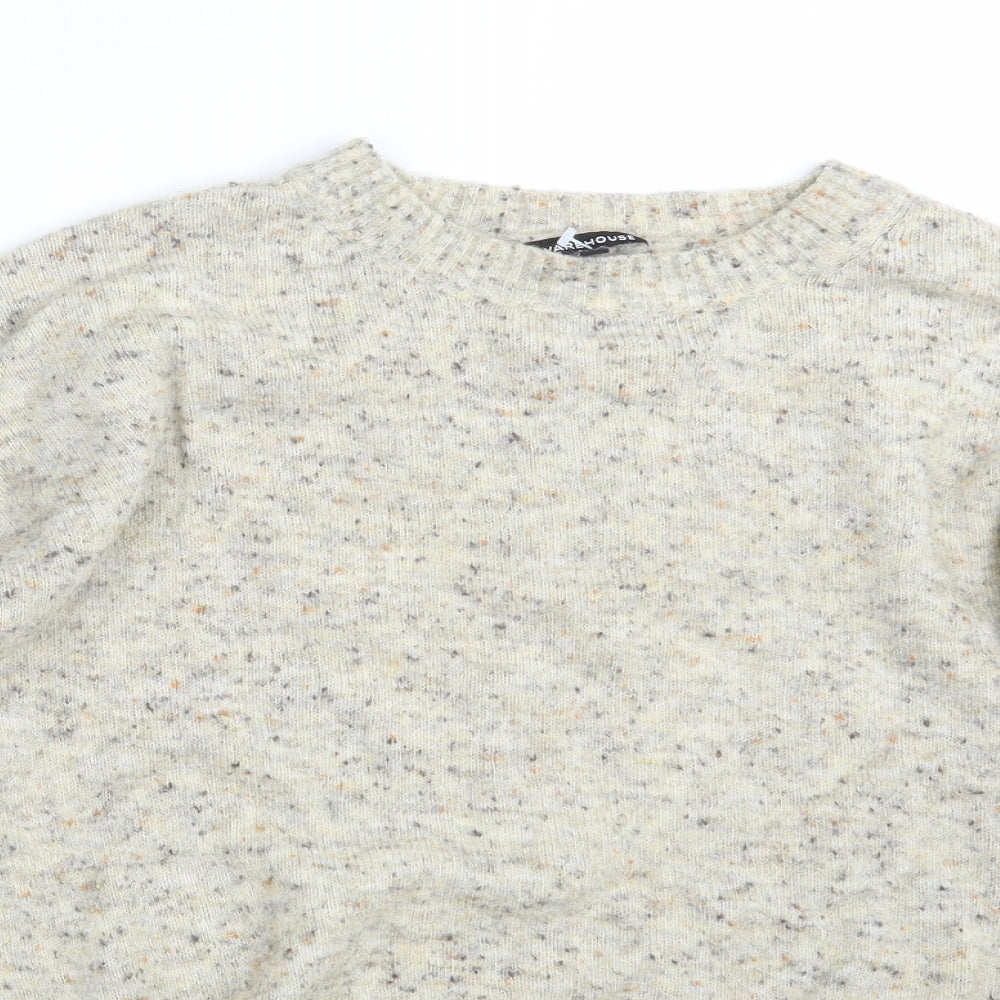 Warehouse Womens Beige   Pullover Jumper Size 6