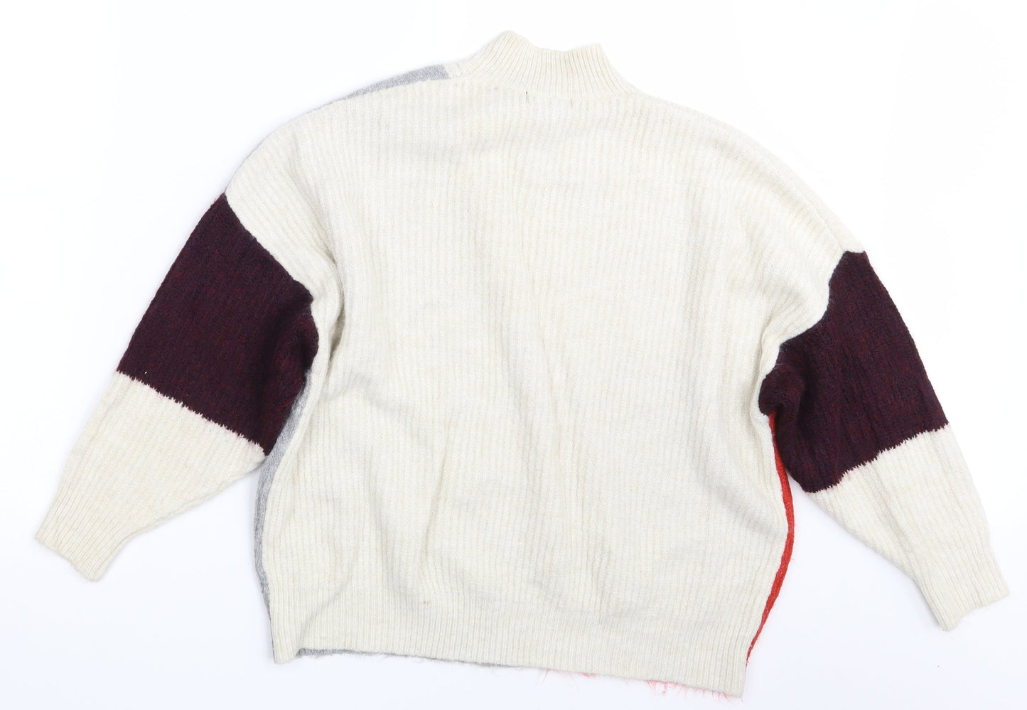 F&F Womens Multicoloured Geometric  Pullover Jumper Size 10