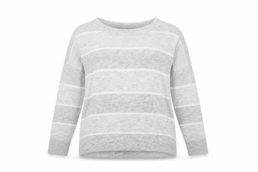 Gap Womens Grey Striped Knit Pullover Jumper Size M