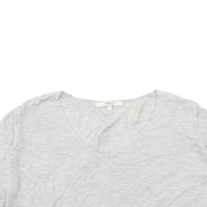 Next Womens Grey  Knit Pullover Jumper Size 10
