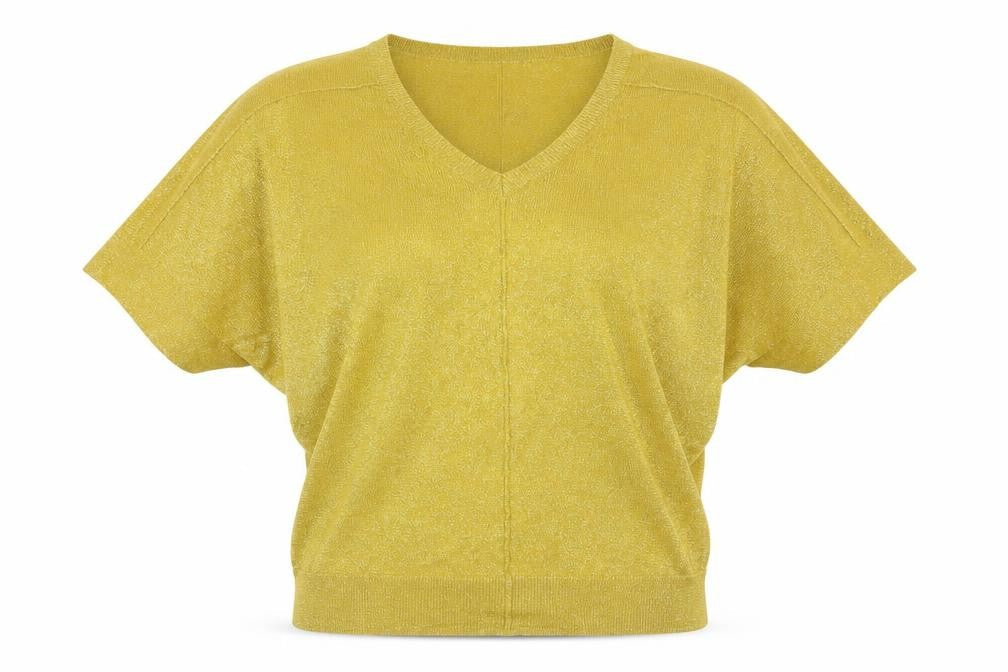 F&F Womens Yellow  Knit Pullover Jumper Size 12