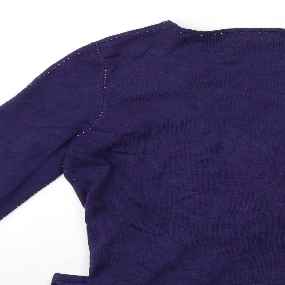 inwear Womens Blue  Knit Cardigan Jumper Size M