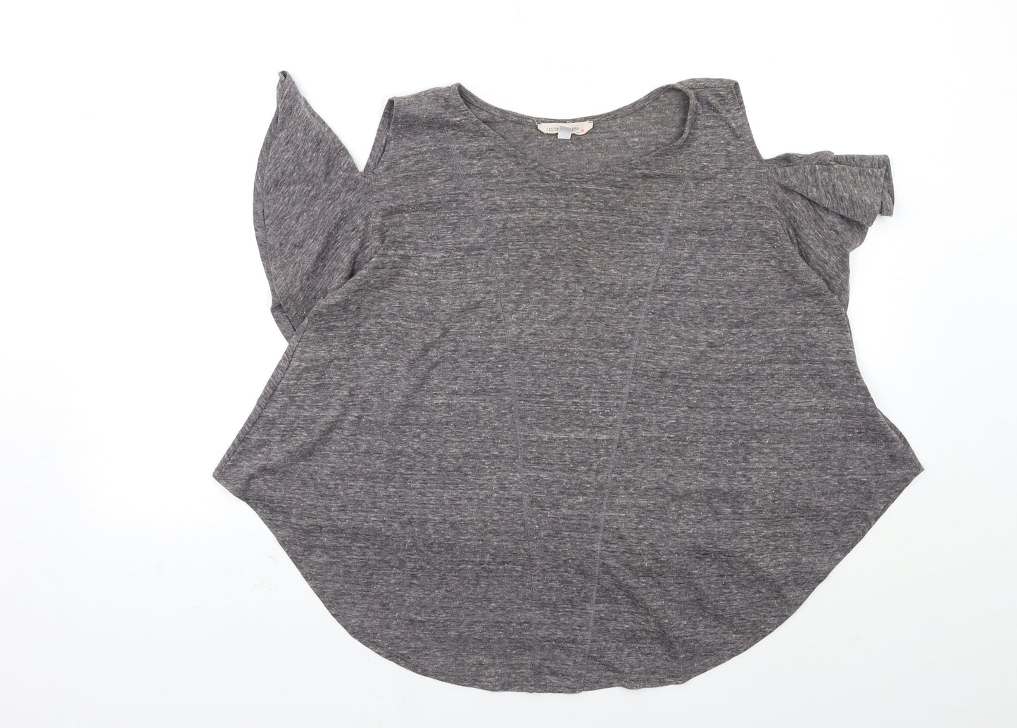 haute society Womens Grey   Basic Blouse Size L  - Open Shoulder