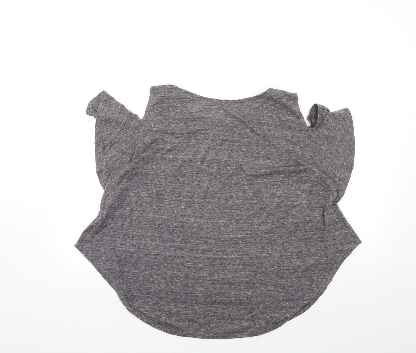 haute society Womens Grey   Basic Blouse Size L  - Open Shoulder