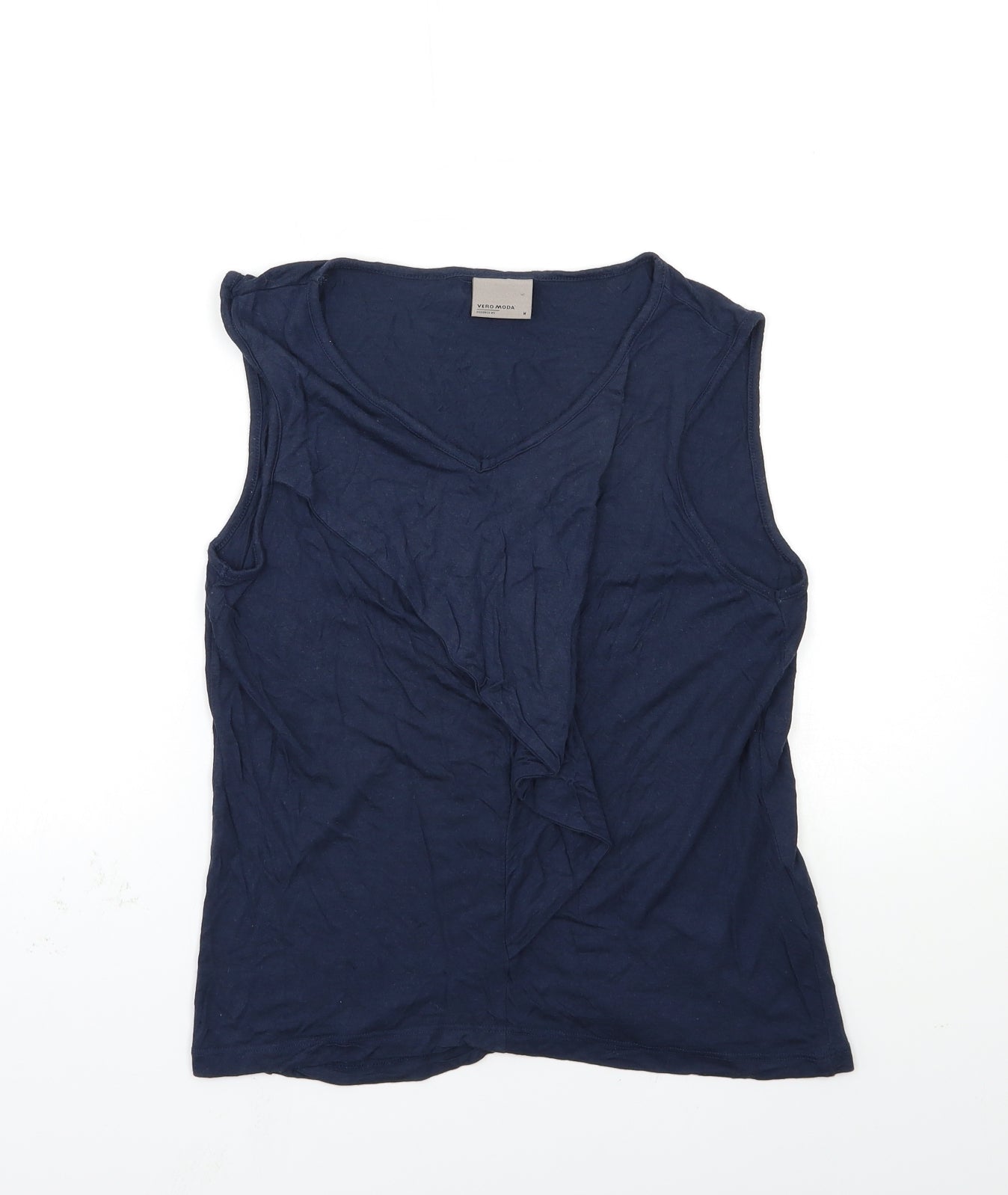VERO MODA Womens Blue   Basic Tank Size M