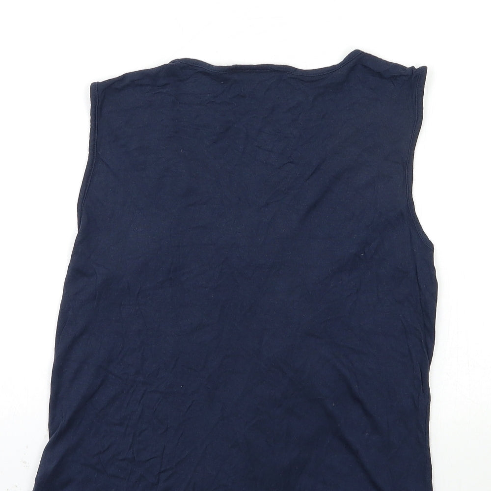 VERO MODA Womens Blue   Basic Tank Size M