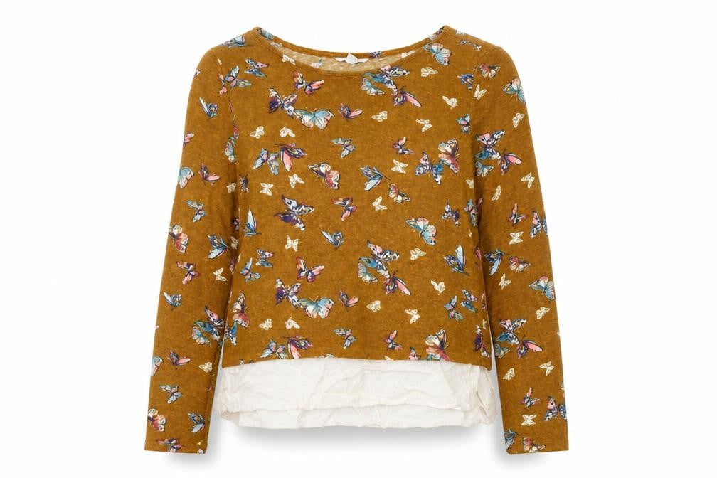 Springfield Womens Brown Animal Print  Pullover Jumper Size L