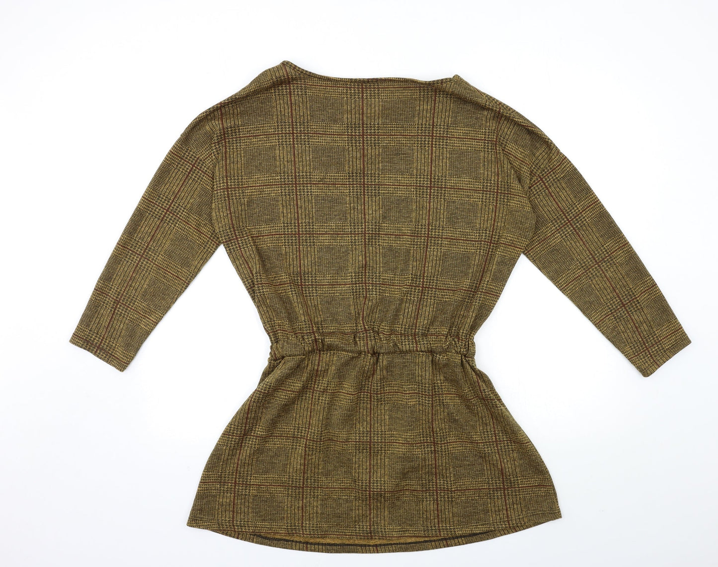 Preworn Womens Brown Check  Pullover Sweatshirt Size S