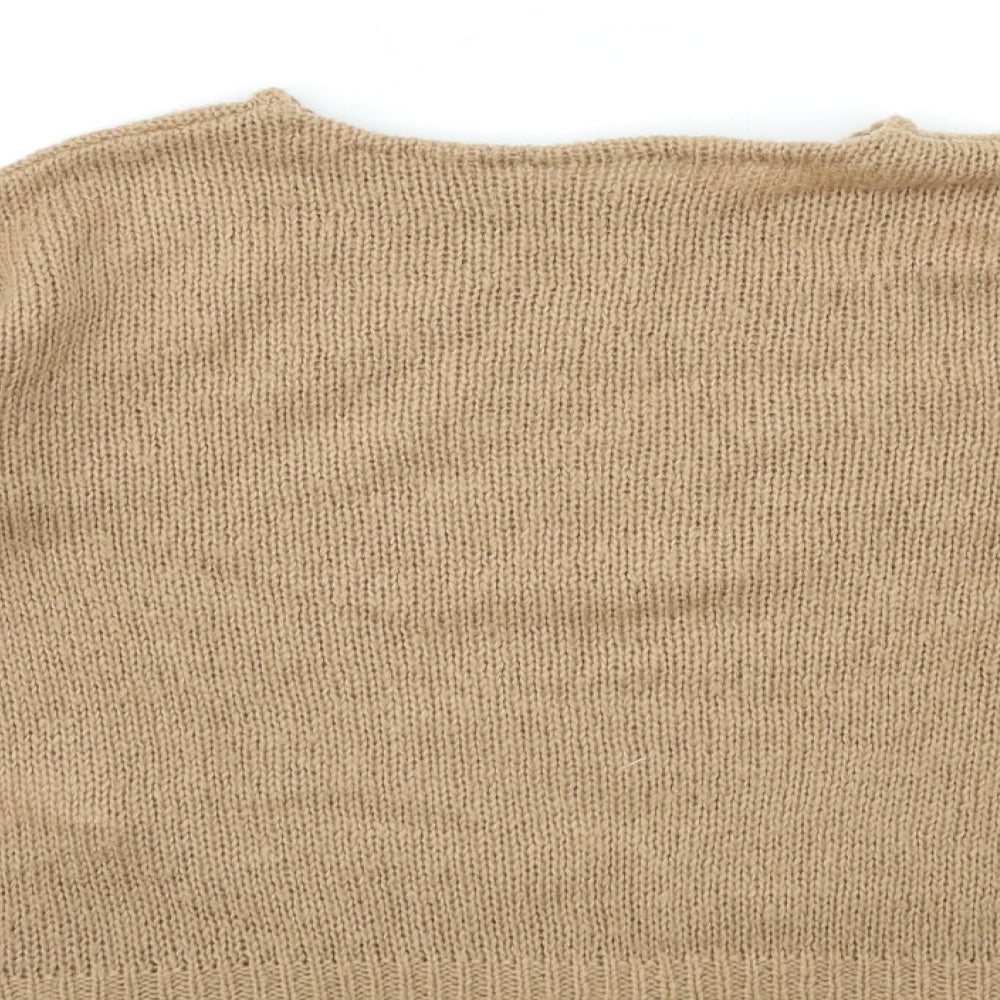 New Look Womens Brown  Knit Pullover Jumper Size S