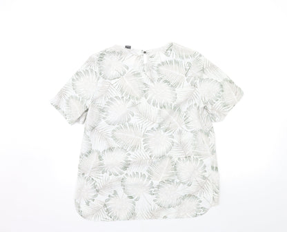 Preloved Primark Womens White   Basic Blouse Size 10 - Back