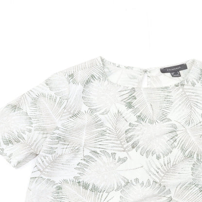 Preloved Primark Womens White   Basic Blouse Size 10 - Detail