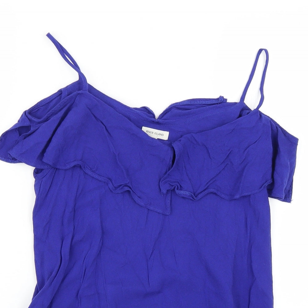 River Island Womens Blue   Basic Blouse Size 6