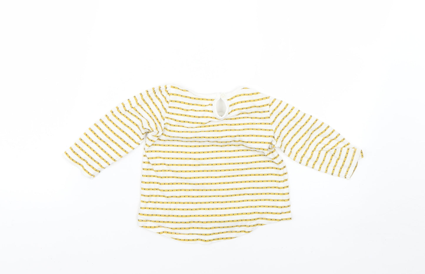 Matalan Baby Yellow Geometric  Basic T-Shirt Size 12-18 Months