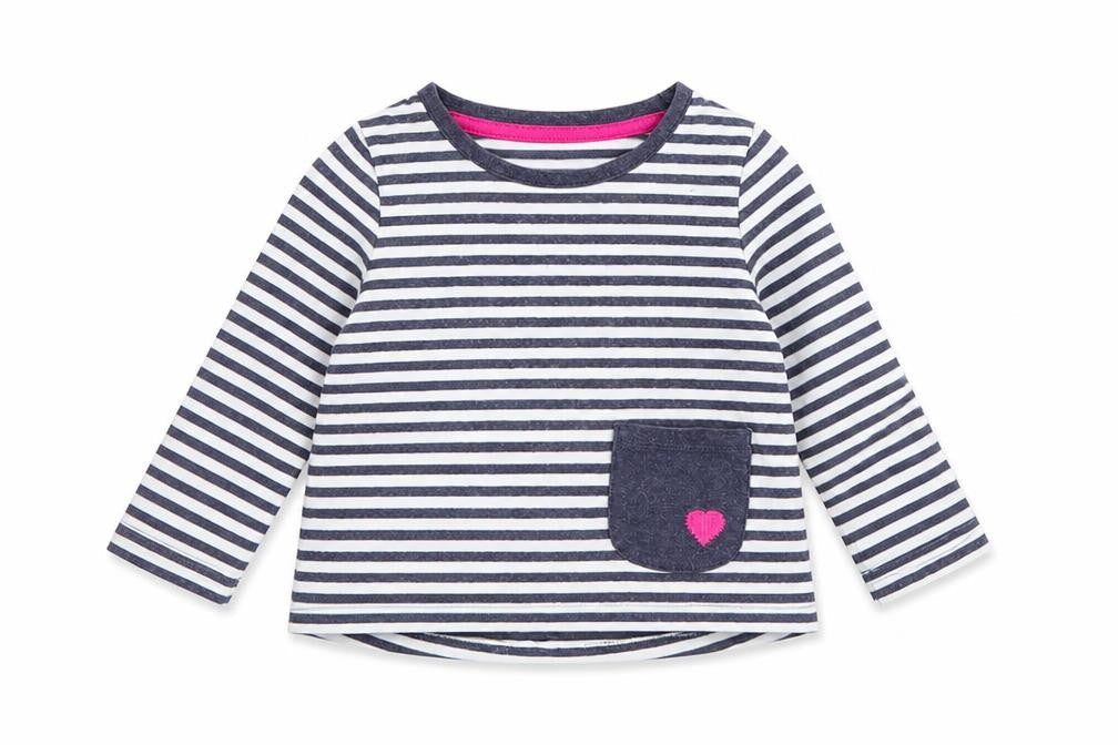 George Baby Multicoloured Striped  Basic T-Shirt Size 12-18 Months