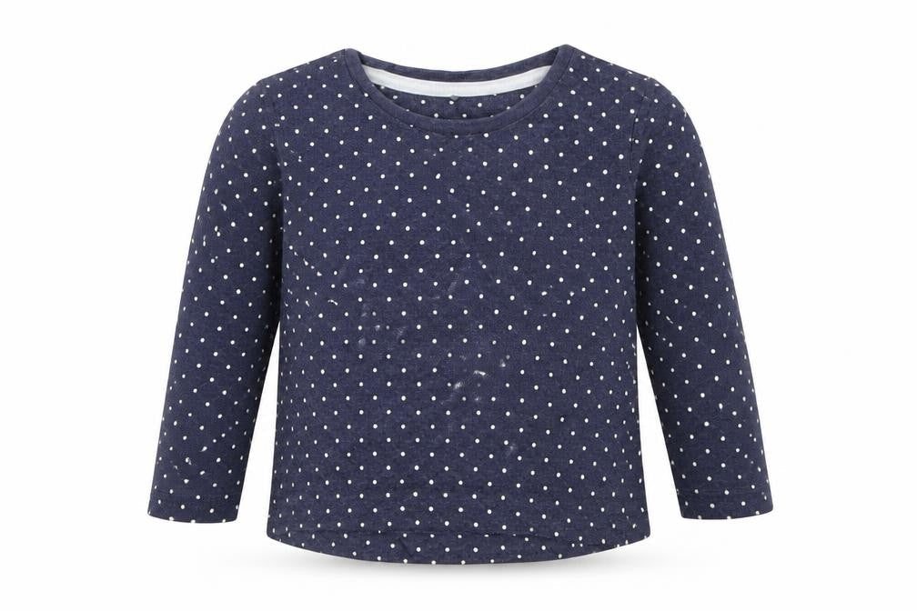 George Baby Blue Polka Dot  Basic T-Shirt Size 12-18 Months