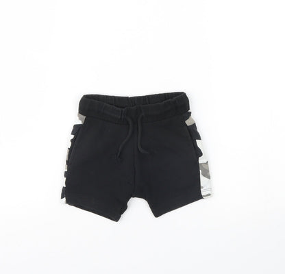 Next Baby Black   Cropped Trousers Size 12 Months