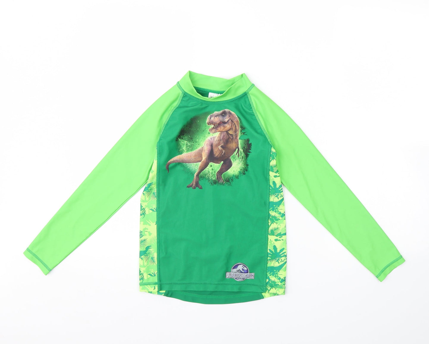 H&M Boys Green   Basic T-Shirt Size 6 Years  - Jurassic Park