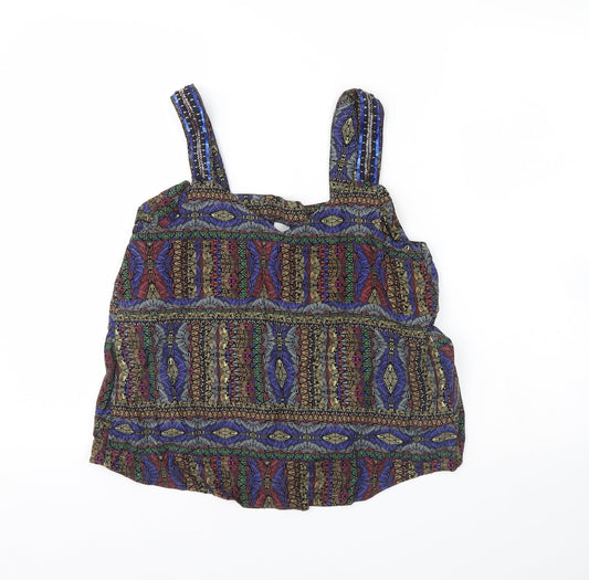 NEXT Womens Multicoloured Geometric  Basic Tank Size 8