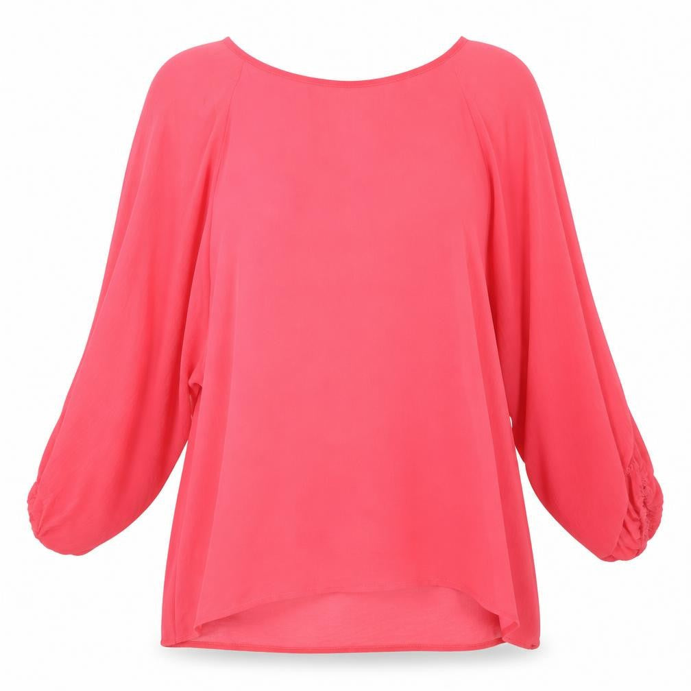 Simon Jefferey Womens Pink   Basic Blouse Size 10