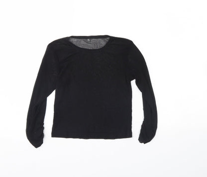 Preworn Womens Black   Basic Blouse Size 6