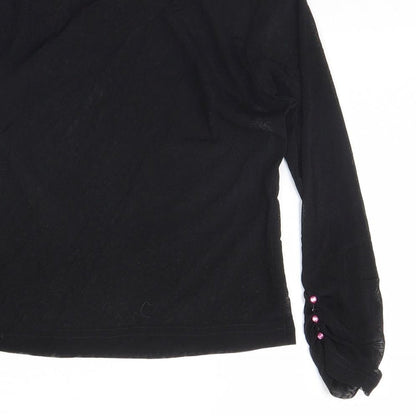 Preworn Womens Black   Basic Blouse Size 6