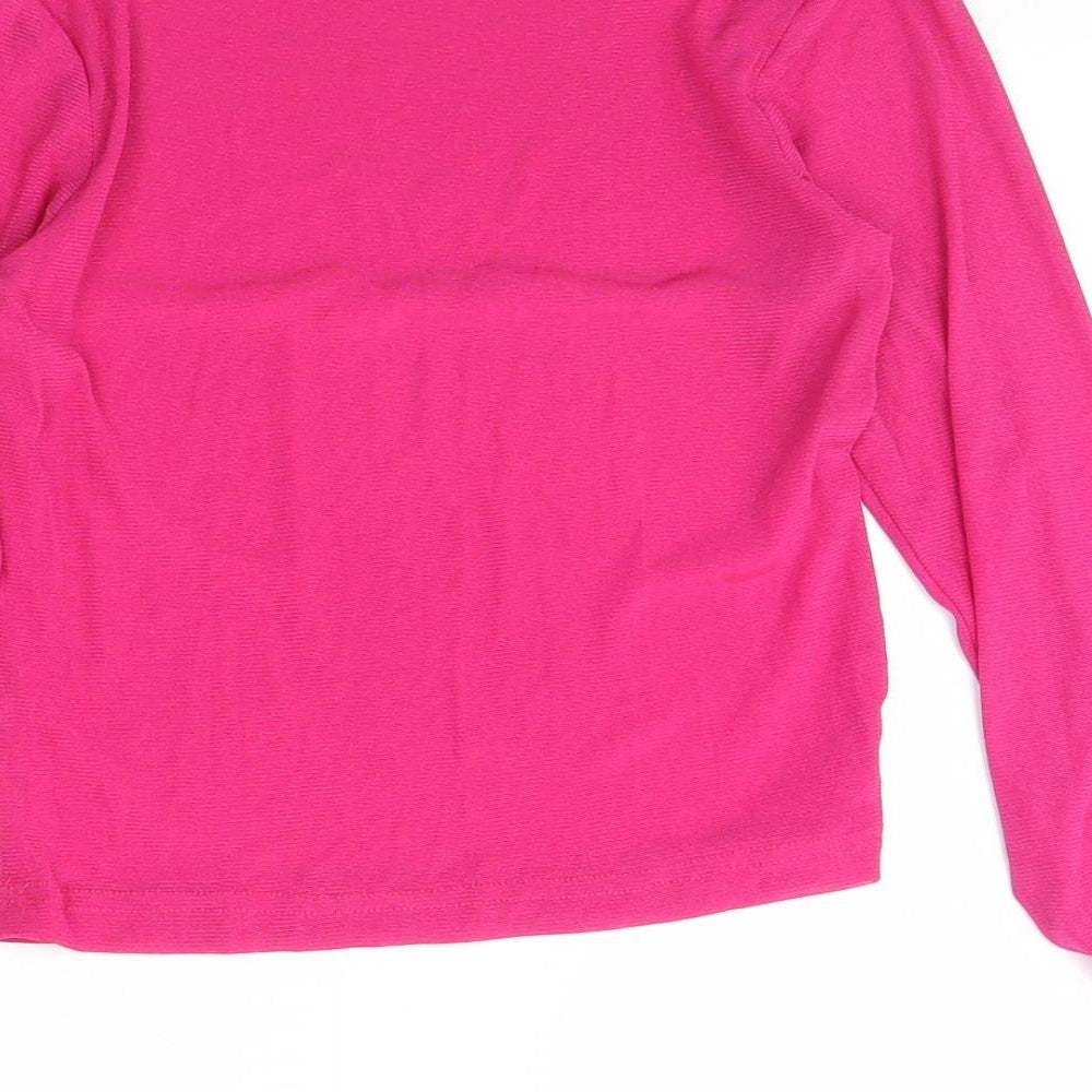 Preworn Womens Pink   Basic Blouse Size 8