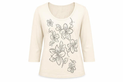 Preworn Womens Beige   Basic Blouse Size 10