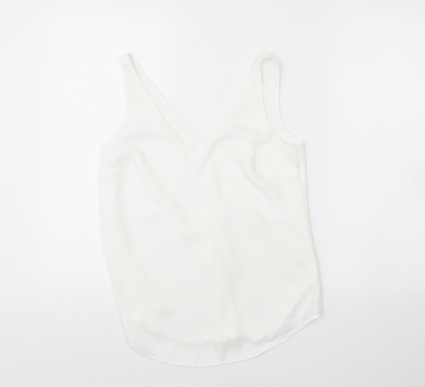 Oasis Womens White   Basic Tank Size 8