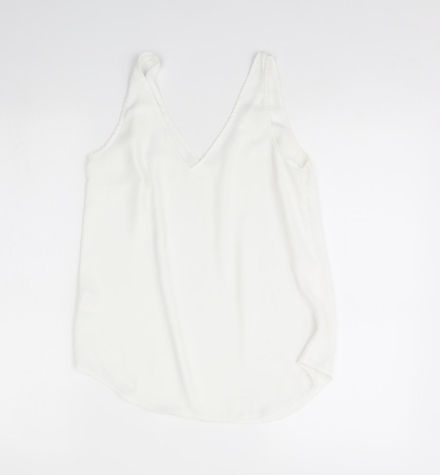 Oasis Womens White   Basic Tank Size 8