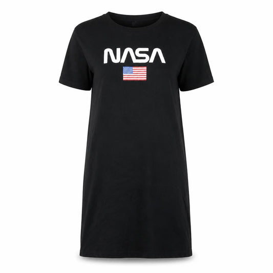 Divided Womens Black   T-Shirt Dress  Size 6  - NASA