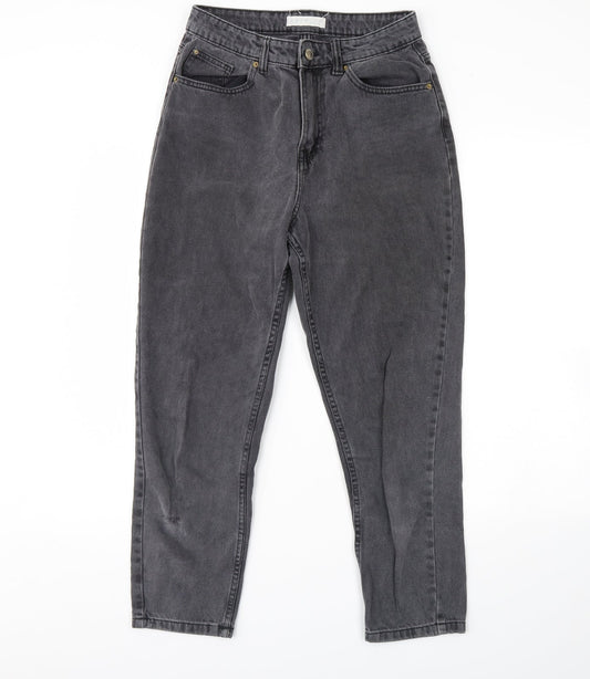 DENIM CO Womens Black  Denim Straight Jeans Size 10 L29 in