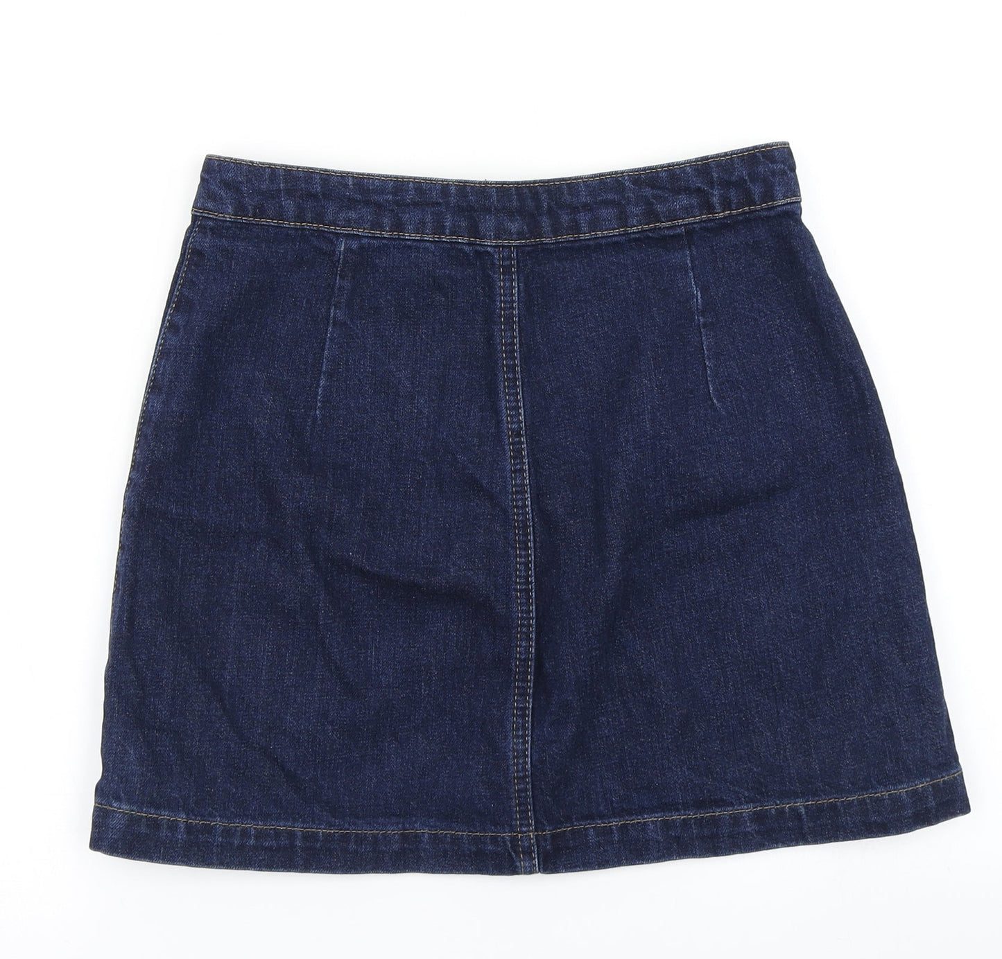 Topshop Womens Blue  Denim A-Line Skirt Size 26 in