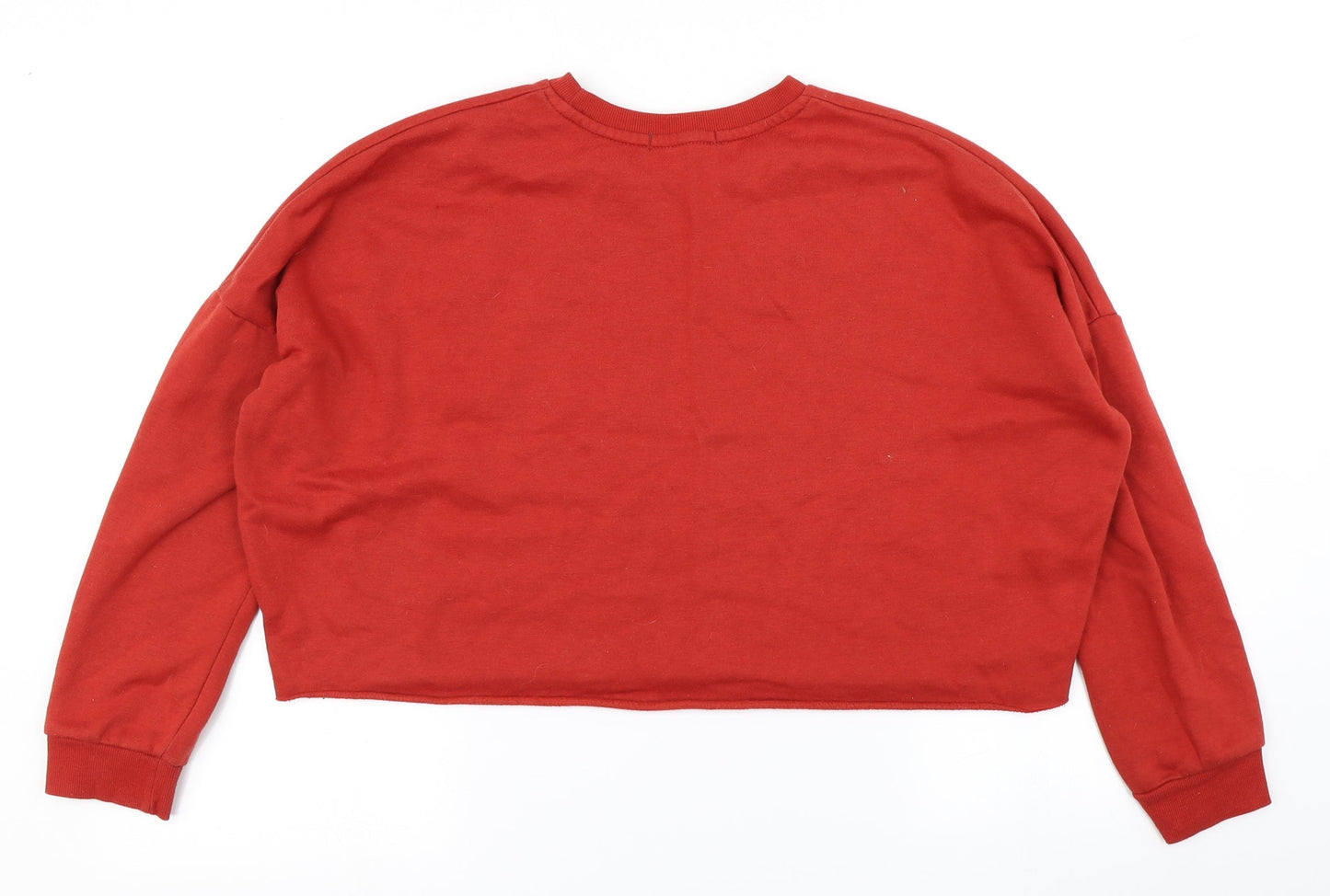 Primark Womens Orange   Pullover Sweatshirt Size XS  - Cropped