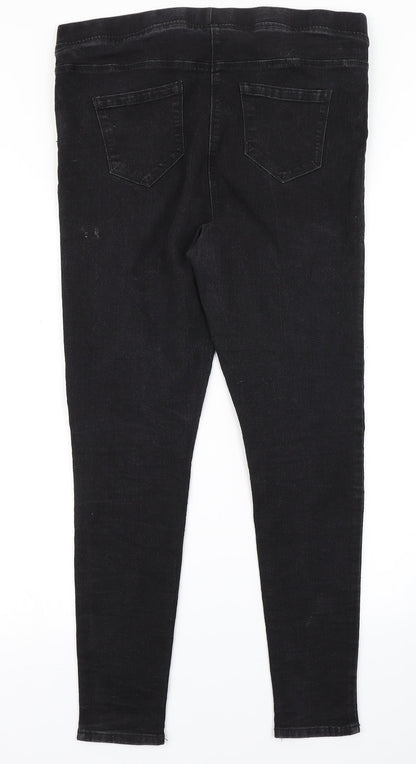 Preloved Studio Womens Black  Denim Jegging Jeans Size 16 L26 in - Back