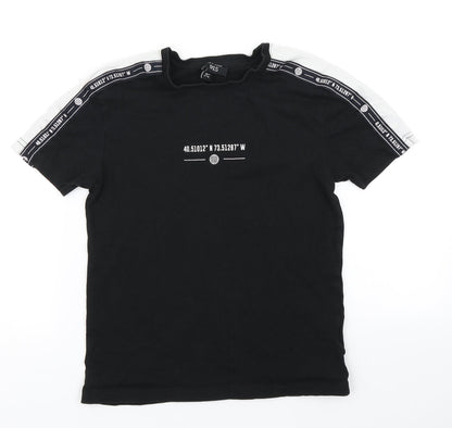 915 Generation Boys Black   Basic T-Shirt Size 9 Years