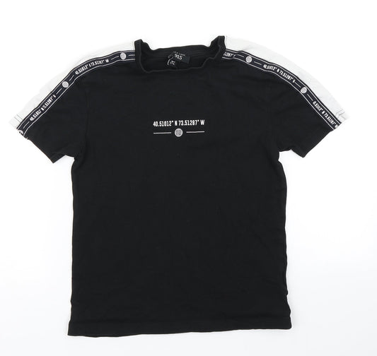 915 Generation Boys Black   Basic T-Shirt Size 9 Years