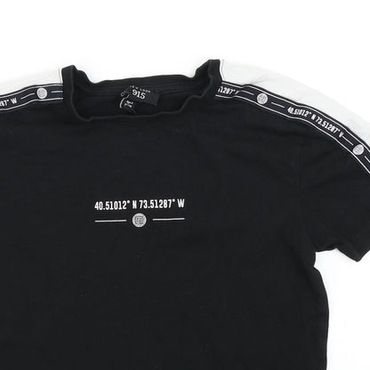 915 Generation Boys Black   Basic T-Shirt Size 9 Years