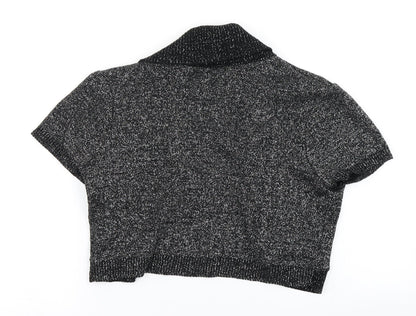 New Look Womens Black  Knit Cardigan Jumper Size 6