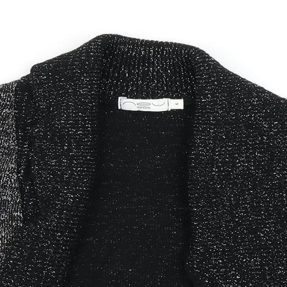 New Look Womens Black  Knit Cardigan Jumper Size 6